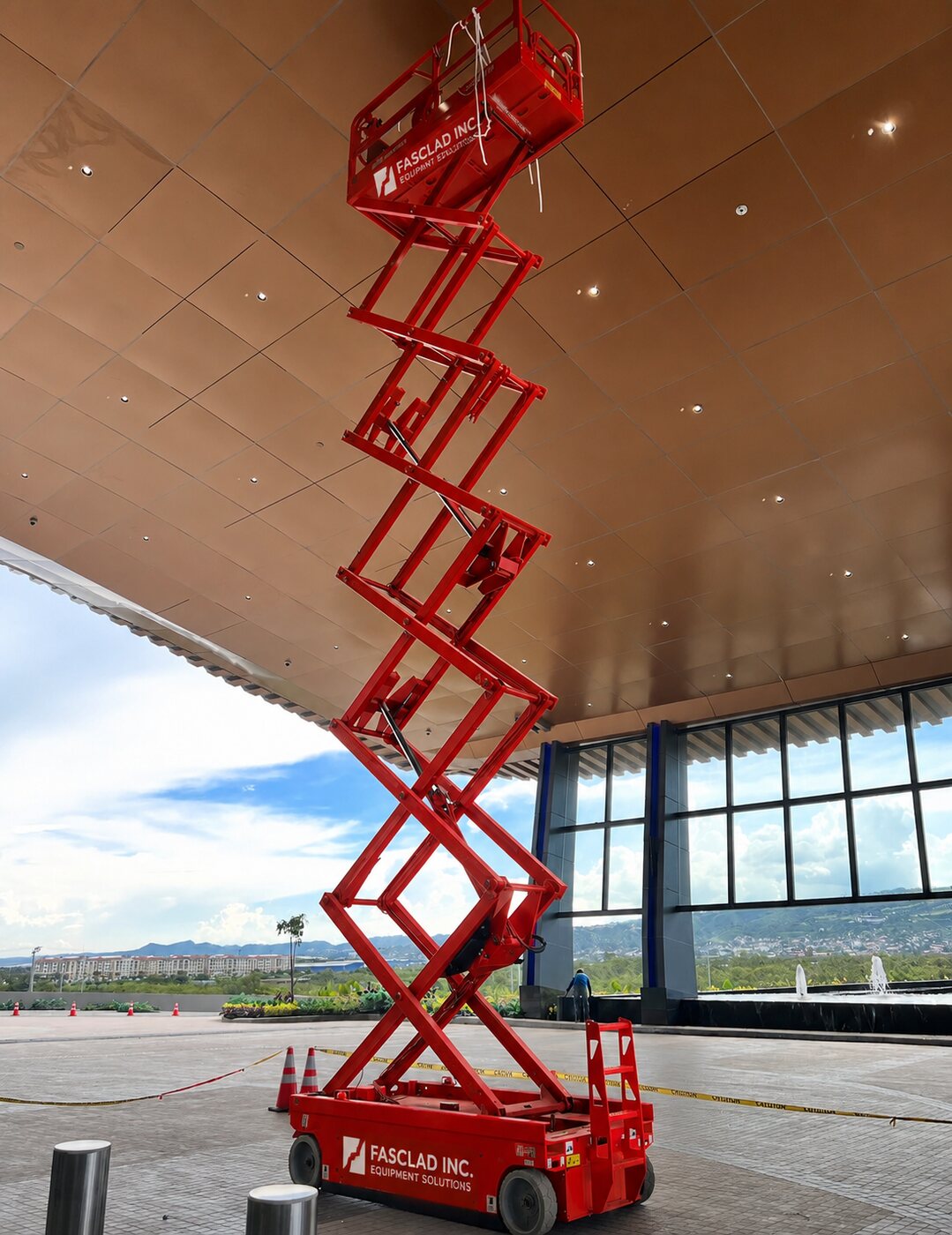 Fasclad scissor lift / elevated work platform