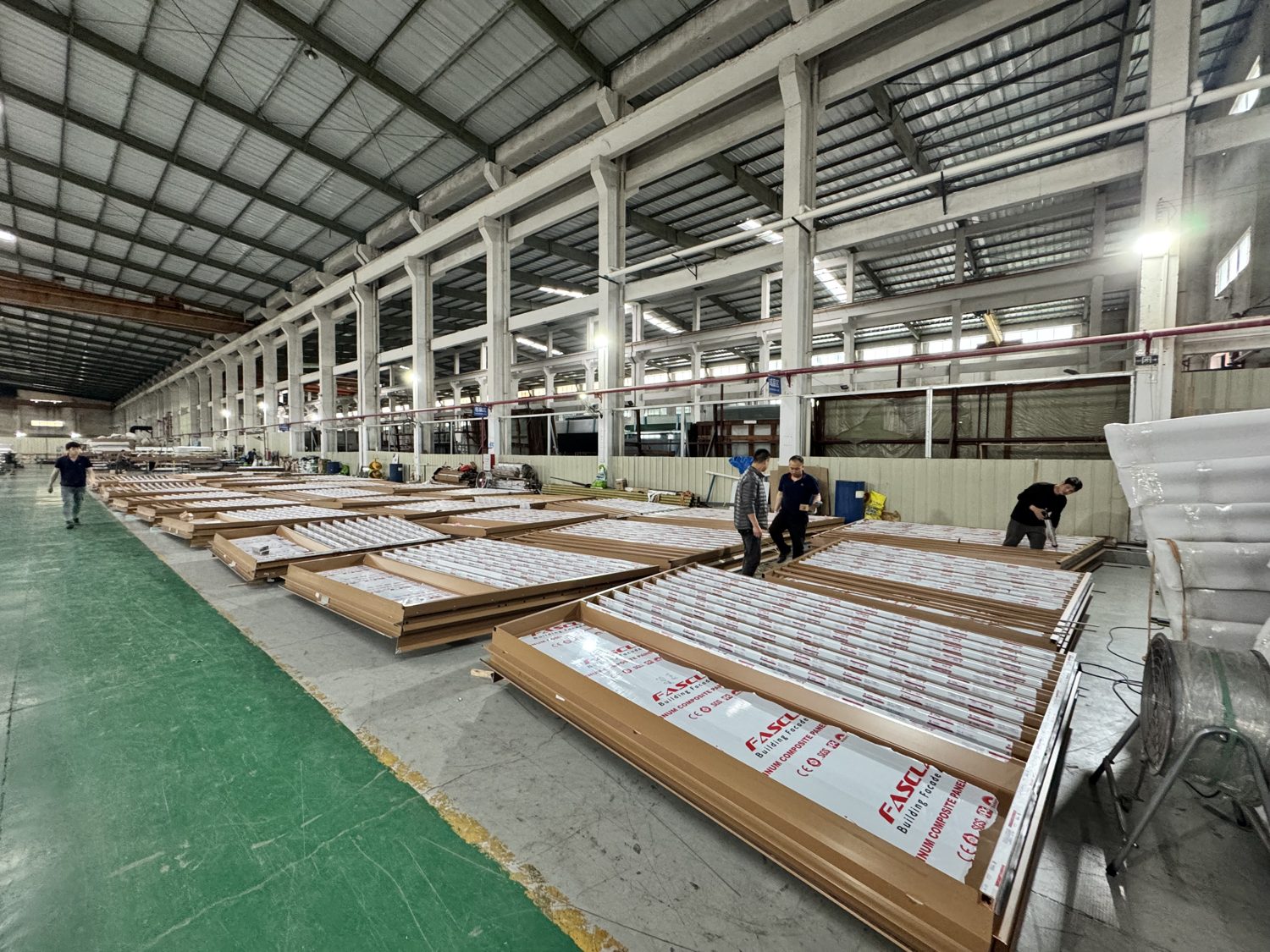 Curtain wall unit assembly line